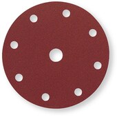Disco abrasivo in velcro per legno a 9 fori WOODline Top